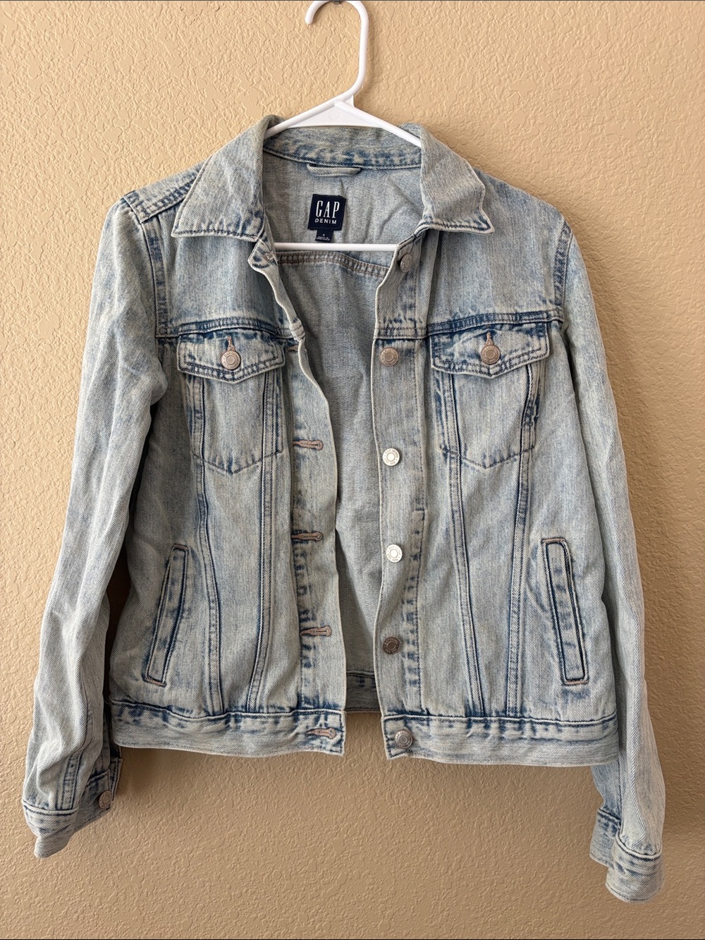 GAP Washed Denim Jacket - Light Blue